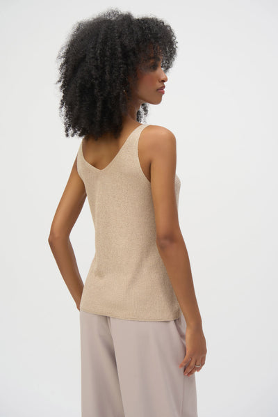 252915 Metallic Knit Camisole Top