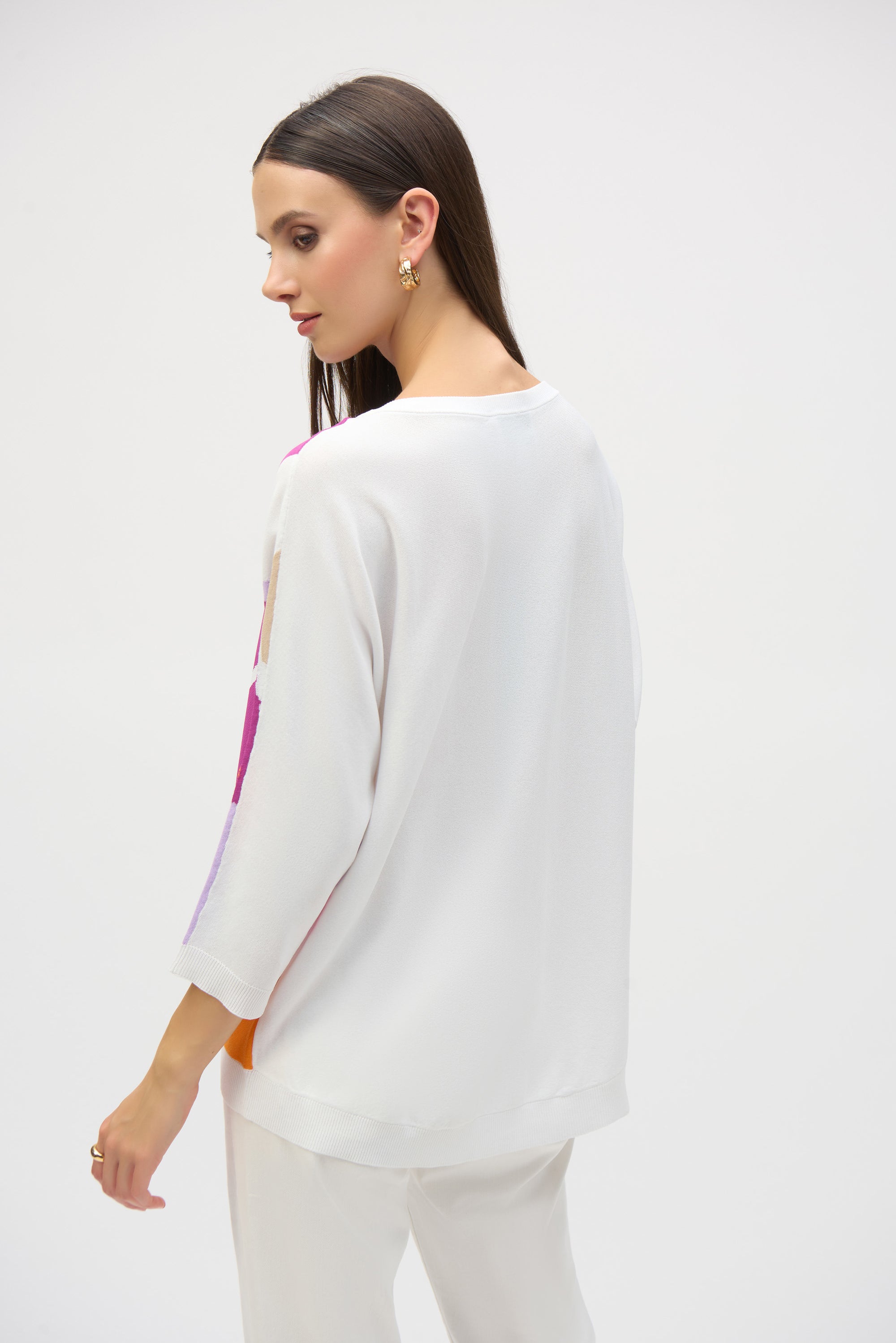 252927 Colour Block Relaxed Fit Sweater