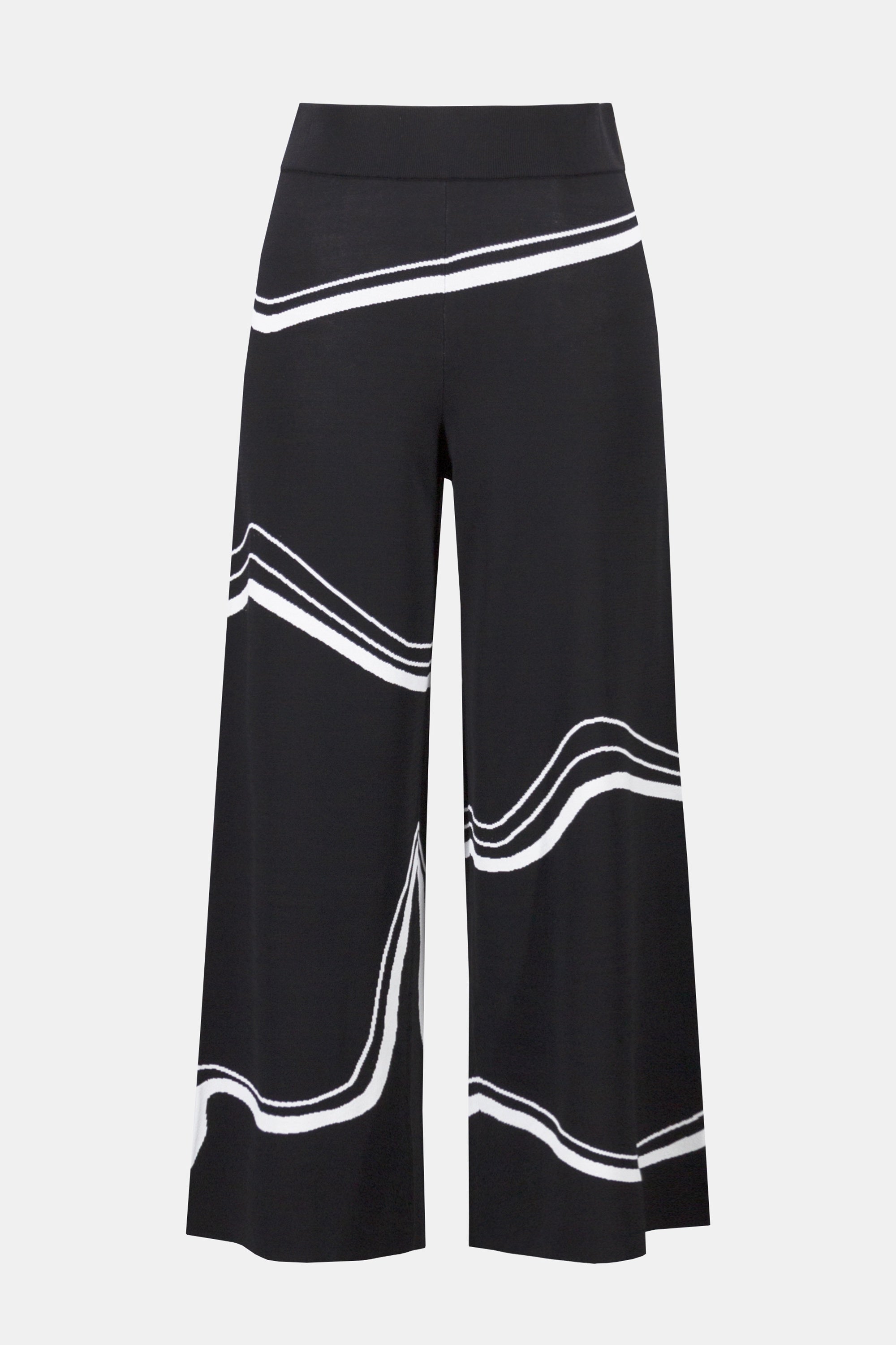 252931  Waves Jacquard Knit Culotte Pant