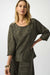 253002 Pleated Satin Boxy Top