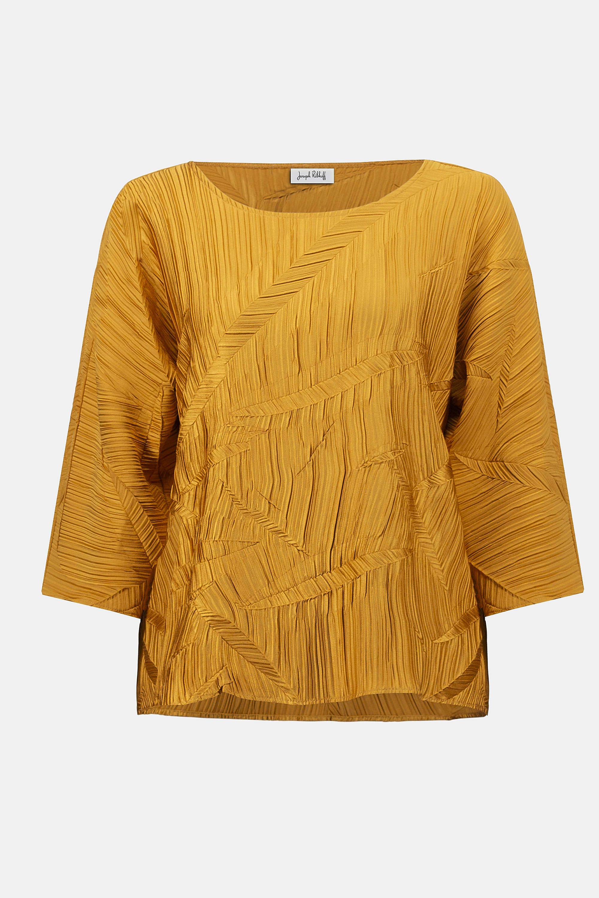 253002 Pleated Satin Boxy Top