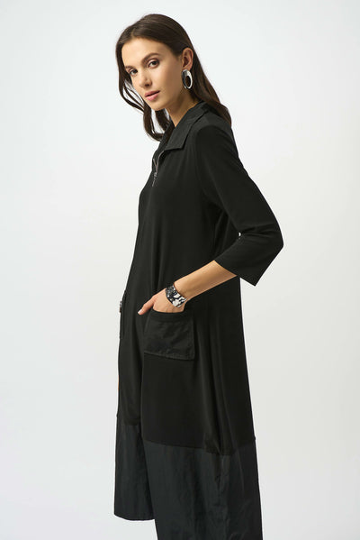 253066 Zip Collar Panel & Patch Tulip Dress