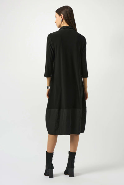 253066 Zip Collar Panel & Patch Tulip Dress