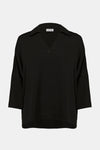 253076 Hammered Satin Boxy Top
