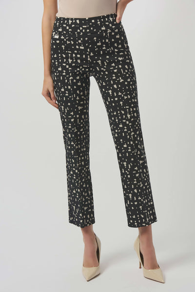 253097 Beige Millennium Abstract Straight Leg Pants