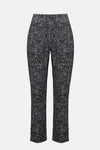 253099 Abstract Jacquard Button Hem Pants