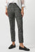 253099 Abstract Jacquard Button Hem Pants