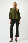 253125 Textured Jacquard Swing Jacket