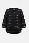 253199 Check Organza Evening Swing Jacket