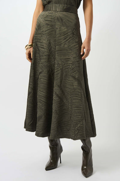 253248 Crush Pleat Flared Skirt