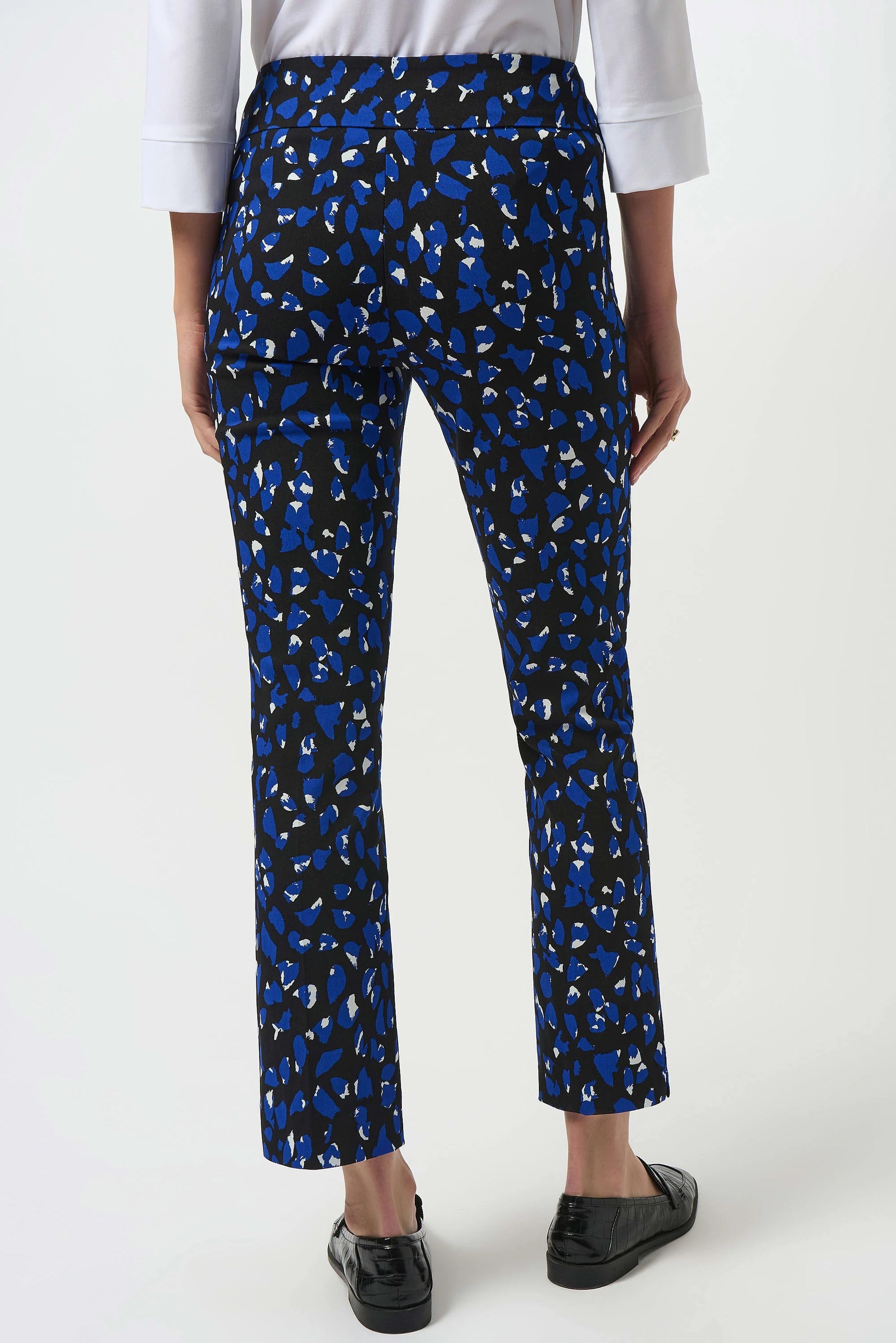 253268B Royal Blue Millennium Pattern Straight Leg Pant