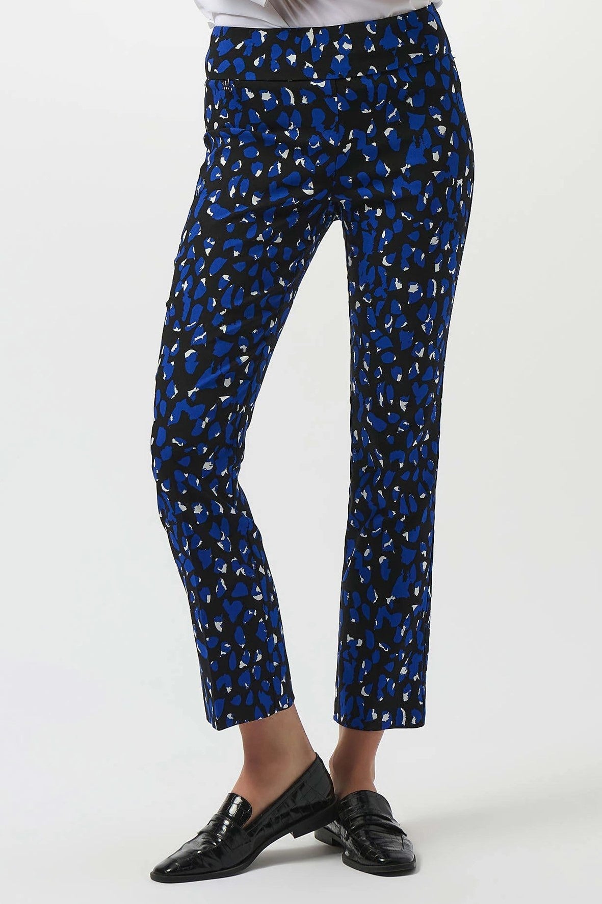 253268B Royal Blue Millennium Pattern Straight Leg Pant