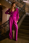 253296 Ponti Crepe Wide Leg Pull-On Trouser