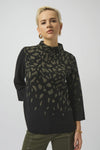 253912 Jacquard Animal Pattern Knit Sweater