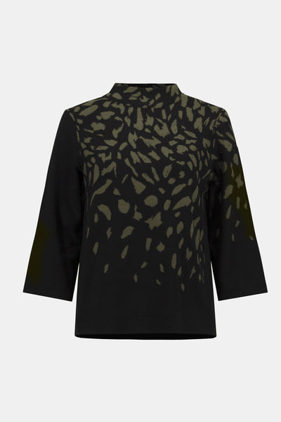253912 Jacquard Animal Pattern Knit Sweater