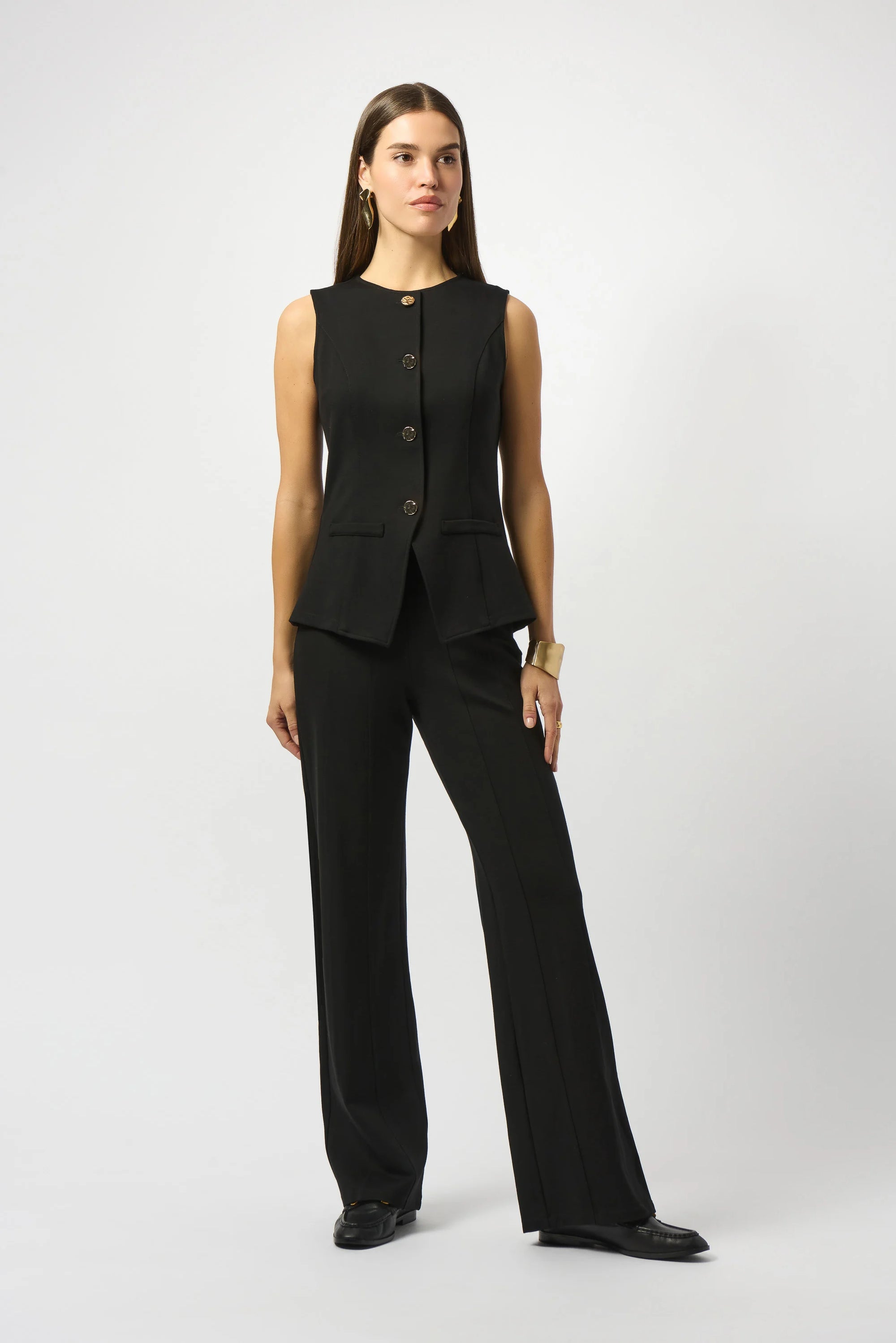 253919 Ponti Panel Wide Leg  Pants