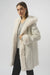 253926W - White Reversible Faux Mink Coat
