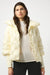 253931 Winter White Pearl Tuck Quilted Puffer