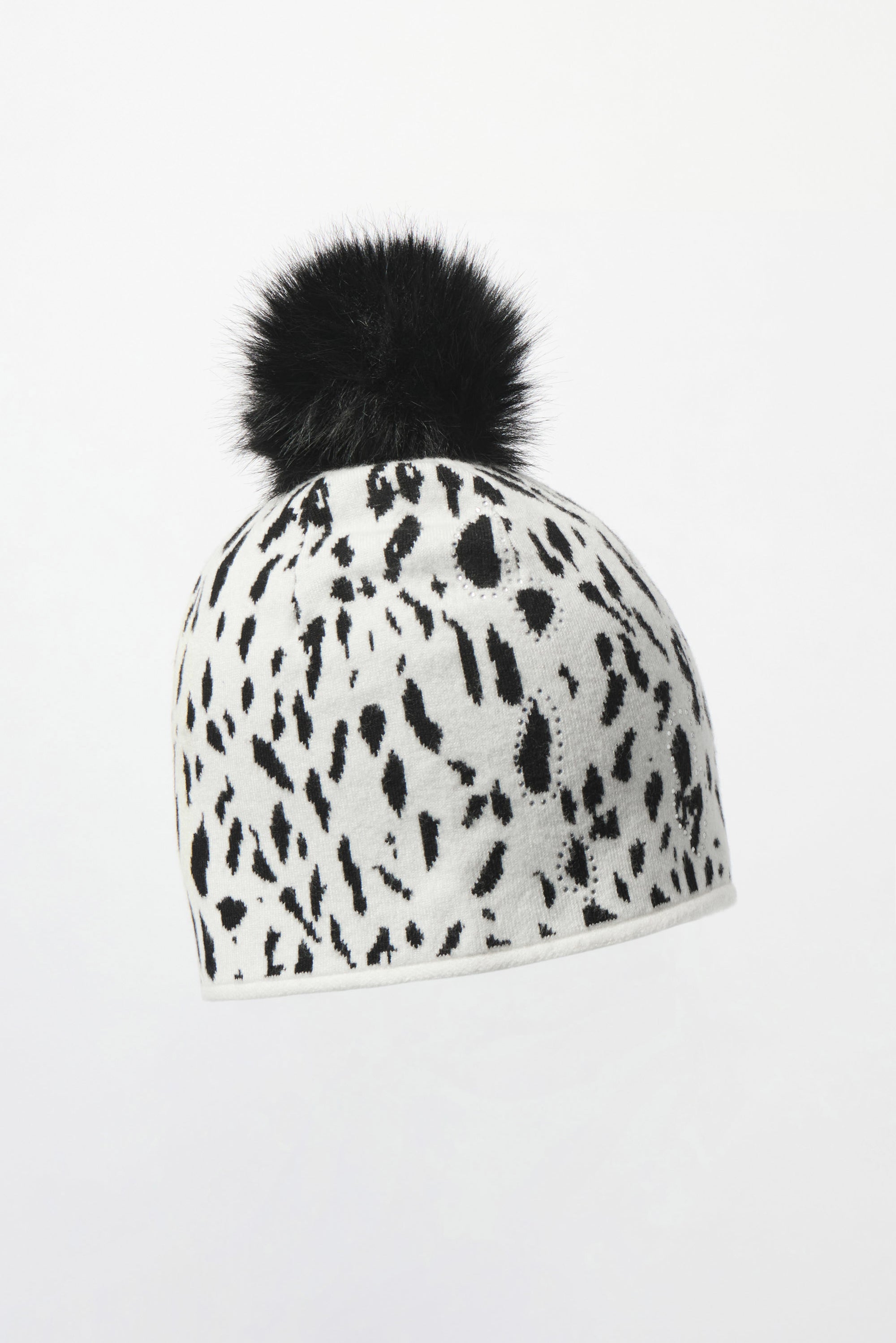 253971 Snow Leopard Soft Rayon Knitted Hat