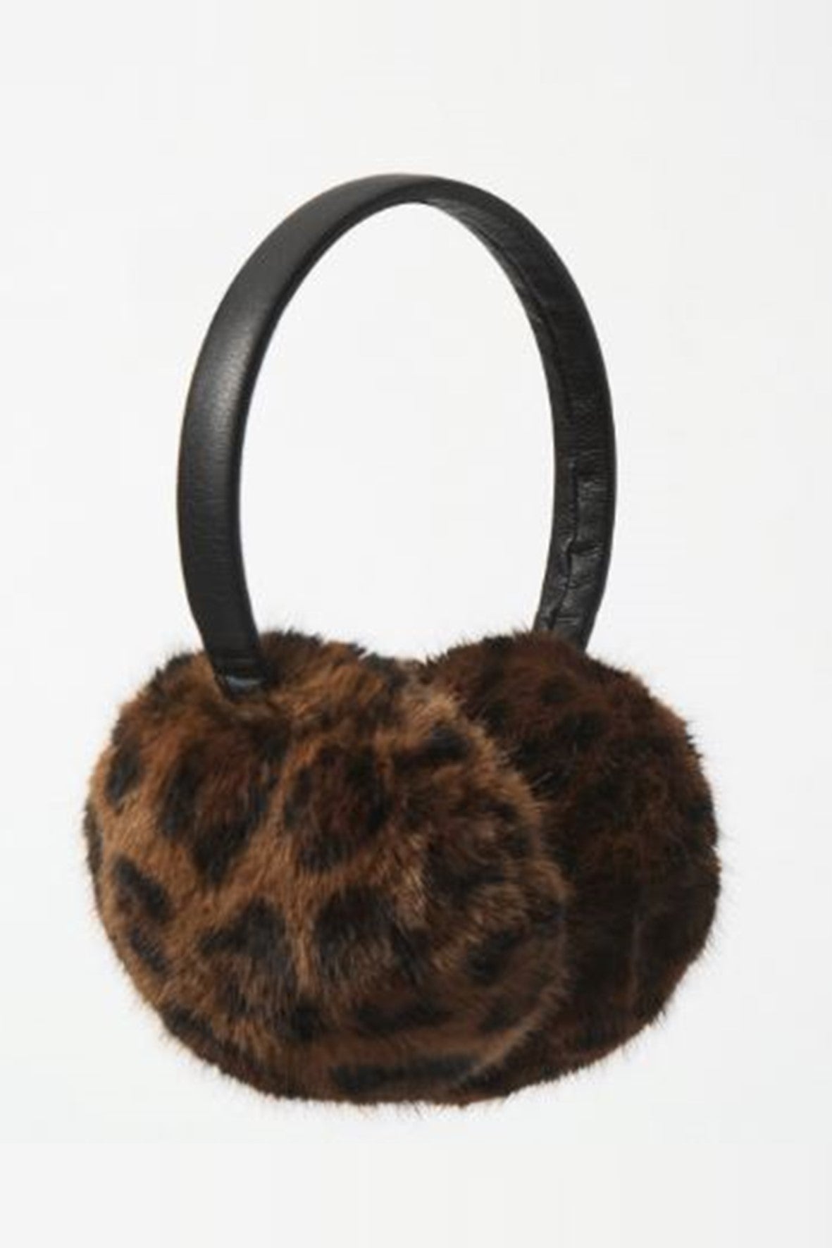 253976X  Leopard Faux Fur Ear Muffs