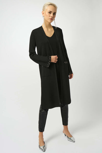 253990 Dome Detail Sweater Knit Cardigan Coat