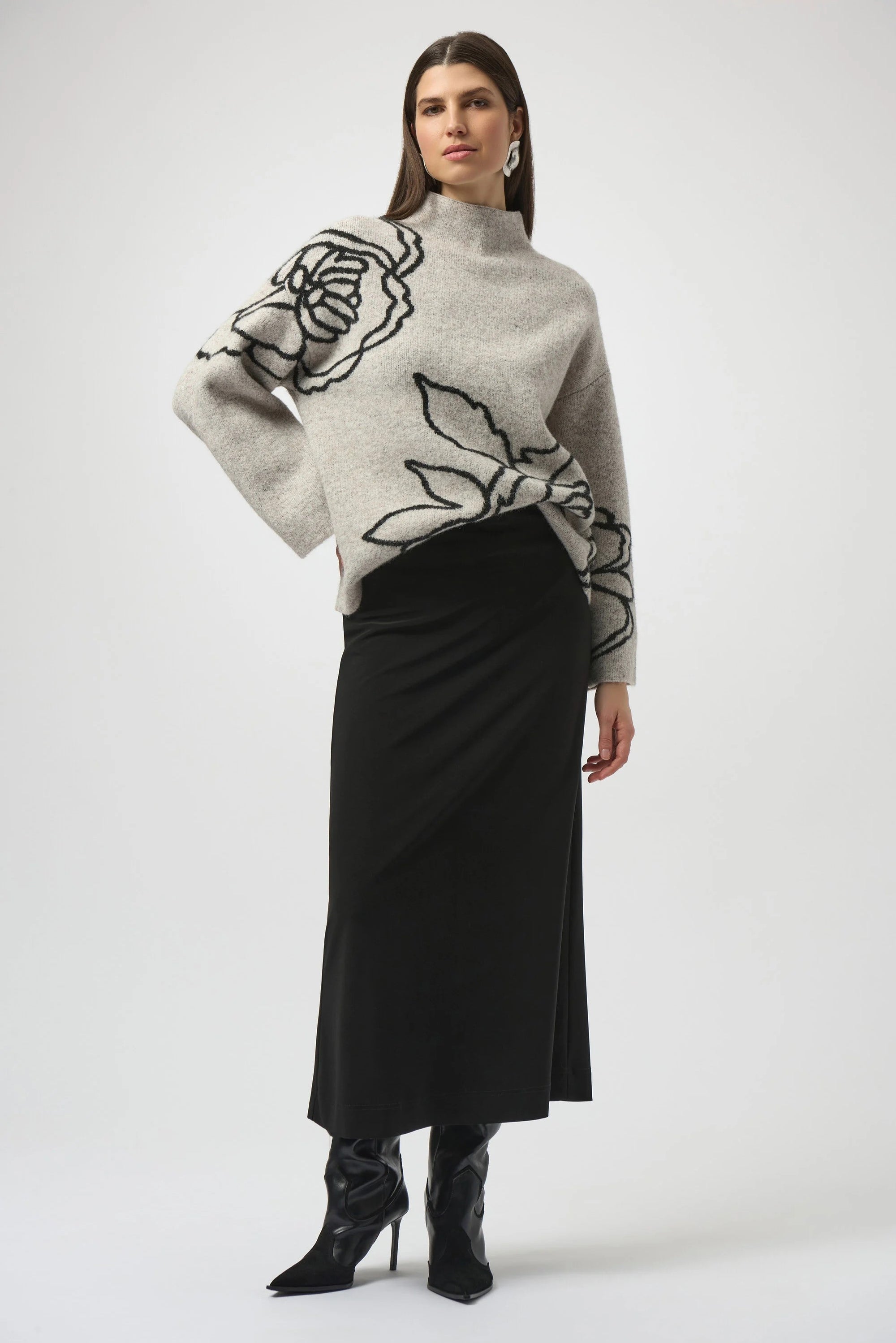 254018 Euro-Knit Maxi Skirt