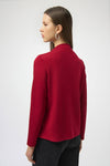 254034R Ruby Red Ponti Lite Straight Seam Top