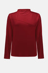 254034R Ruby Red Ponti Lite Straight Seam Top