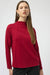 254034R Ruby Red Ponti Lite Straight Seam Top