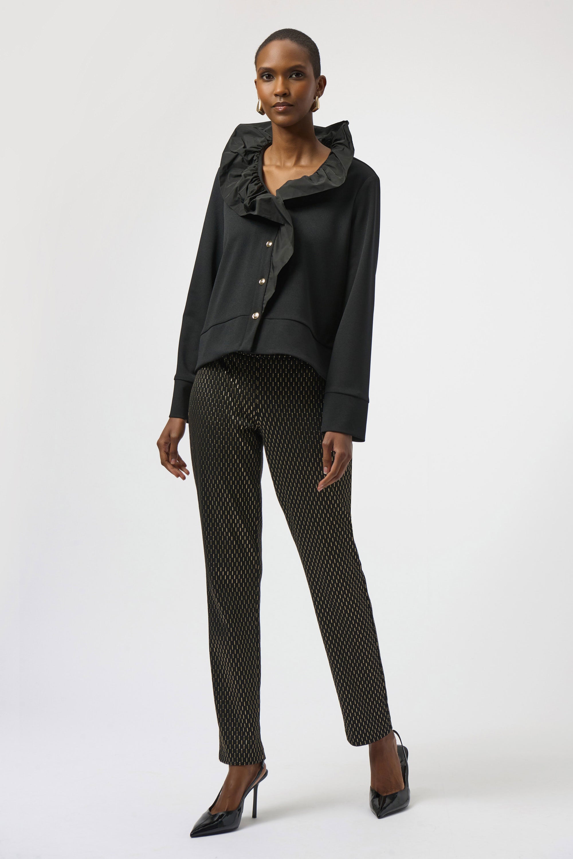 254042 Ponti Crepe and Memory Straight Jacket