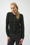 254951 Pure Cashmere Button-Front Knitted Cardigan