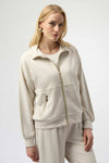 254959 Silky Touch Ponti Zip-up Leisure Jacket