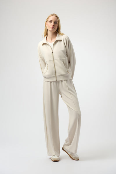 254959 Silky Touch Ponti Zip-up Leisure Jacket