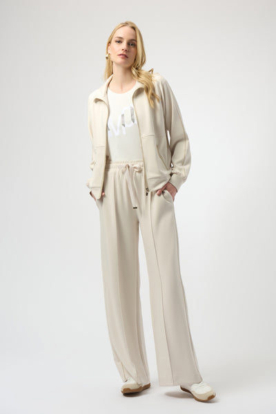 254959 Silky Touch Ponti Zip-up Leisure Jacket