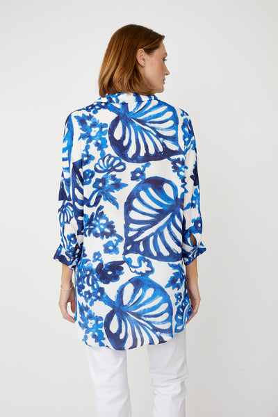 256380  Brush Print Over Shirt