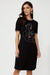 256819U   Faces Crew Neck Ponti T Dress