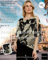 259343 Silky Shawl Style Evening Top With Necklace