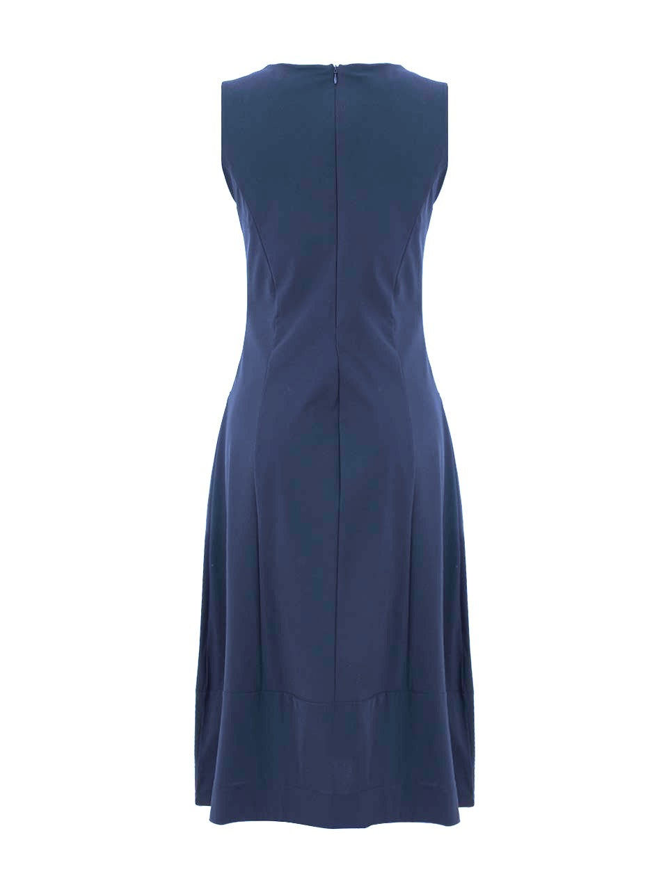 DC26140 Pacific Blue Eurojersey Pocketed Tulip Dress