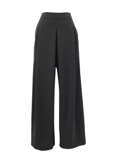 DC26186 Wide Leg Pleat Front Palazzo Trouser