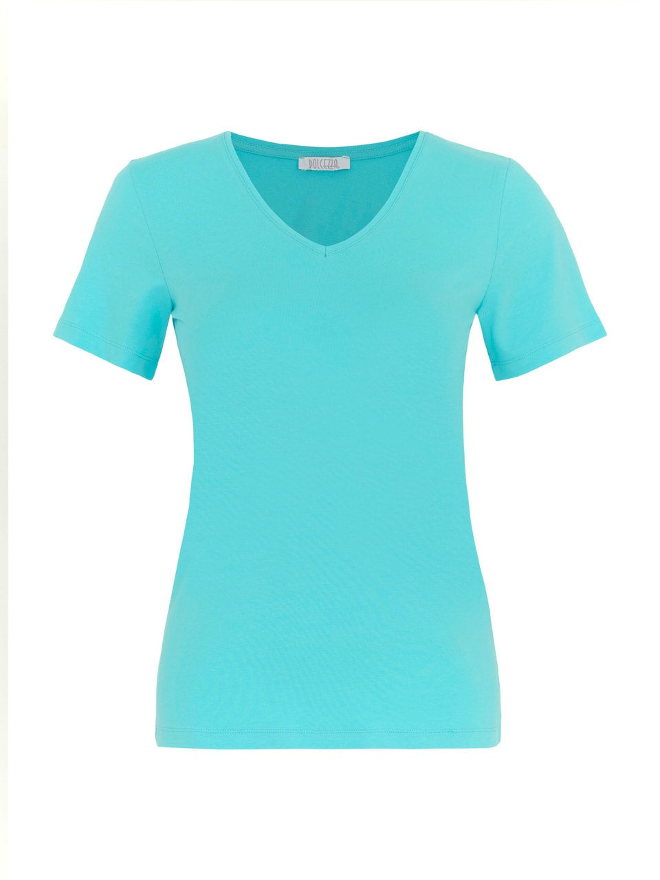 DC26501 AQUA Classic V Neck Silky Stretch Viscose Tee