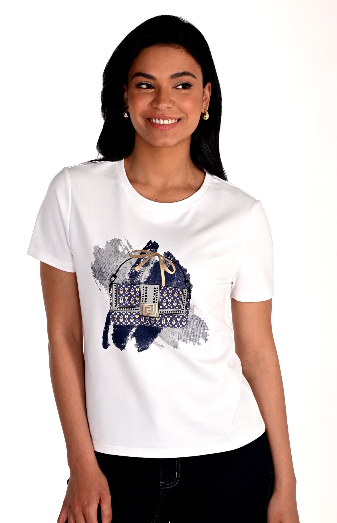 266583 Perse Print Glam Tee