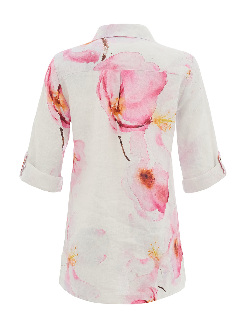DC26682 Linen Watercolour Print Shirt