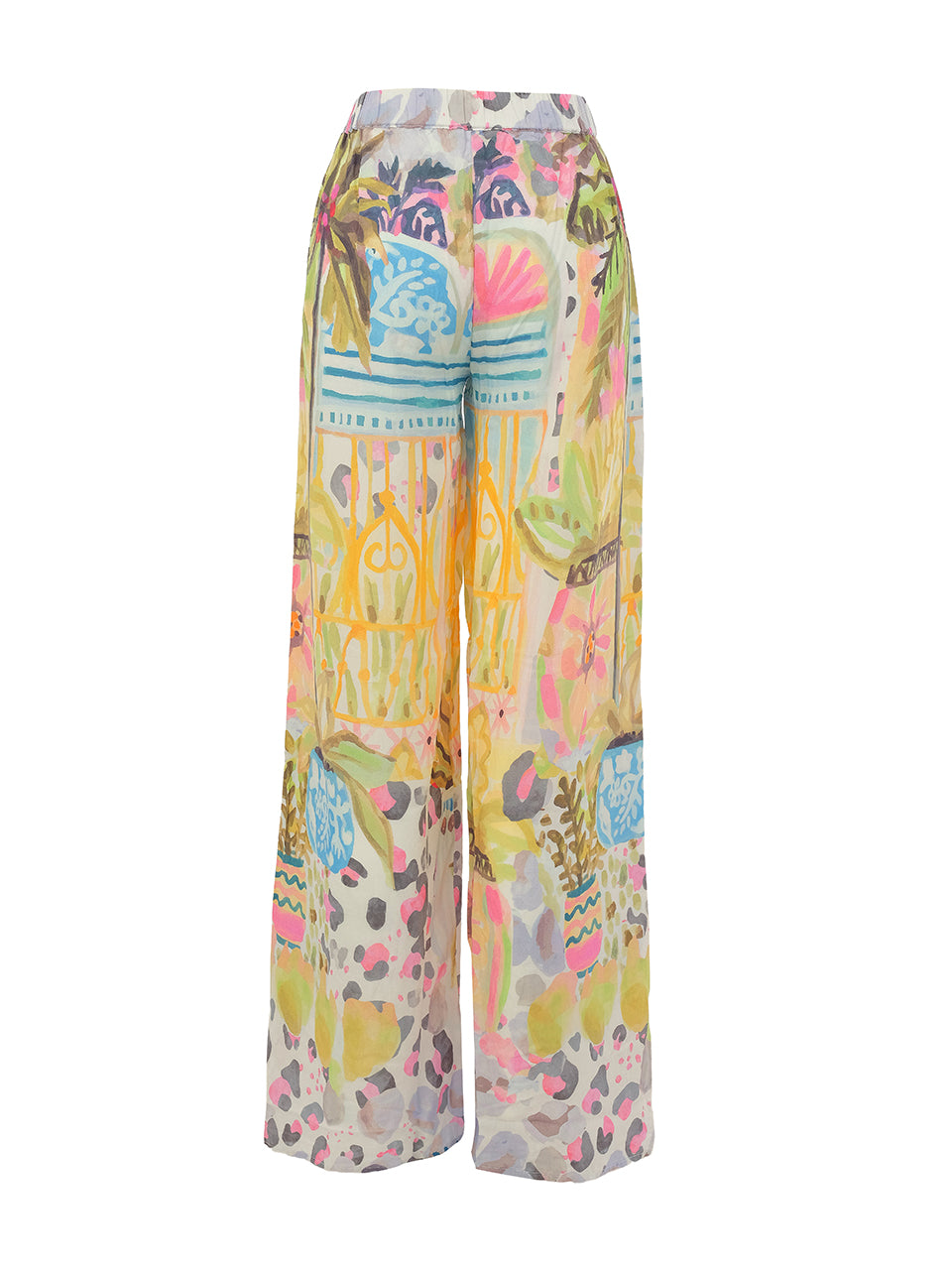 DC26852 Summer Print Viscose Resort Pant