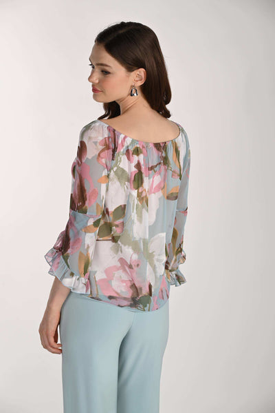 FL261361 Hawaii Evenings Chiffon Ruffle Top
