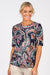 4329 Persia Print Round Neck Rayon Knit Top