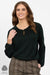 4466 TUI GREEN Silky Superfine Merino Keyhole Top