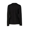 4467 BLACK Silky Superfine Easy Fit Merino Crew Neck