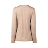 4467 COFFEE CREAM Silky Superfine Easy Fit Merino Crew Neck