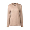 4467 COFFEE CREAM Silky Superfine Easy Fit Merino Crew Neck
