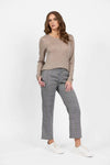 4467 COFFEE CREAM Silky Superfine Easy Fit Merino Crew Neck